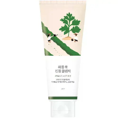 2026-04-18_16-41 Очищувальна пінка ROUND LAB Mugwort Calming Cleanser з морським полином, 150 мл - Зображення 1
