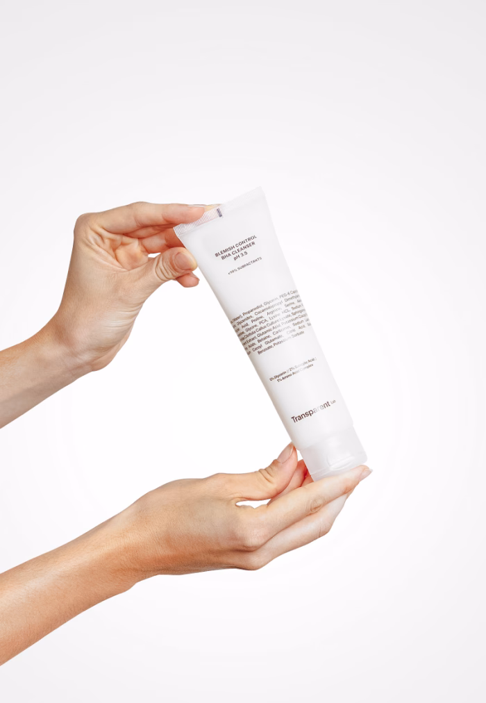 Засіб для глибокого очищення вікової шкіри з висипами та акне Transparent Lab Blemish Control BHA, 150 ml - Зображення 3