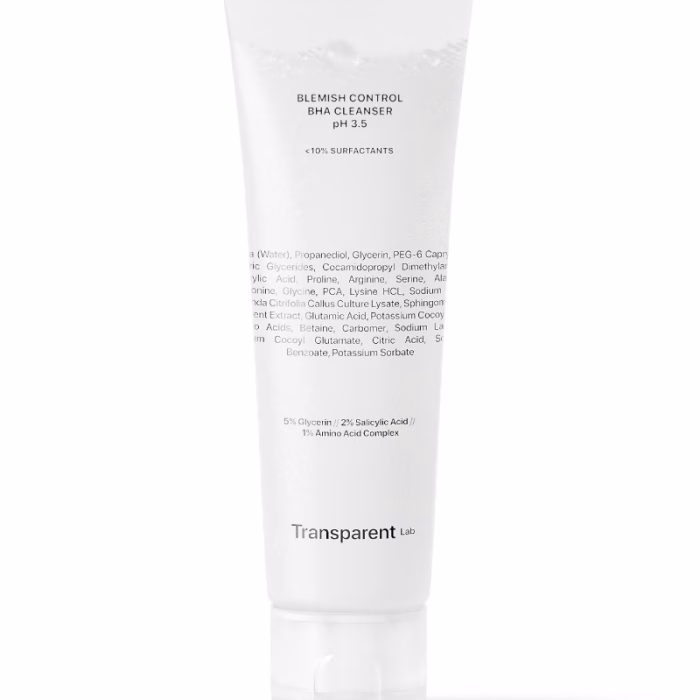 Засіб для глибокого очищення вікової шкіри з висипами та акне Transparent Lab Blemish Control BHA, 150 ml - Зображення 4