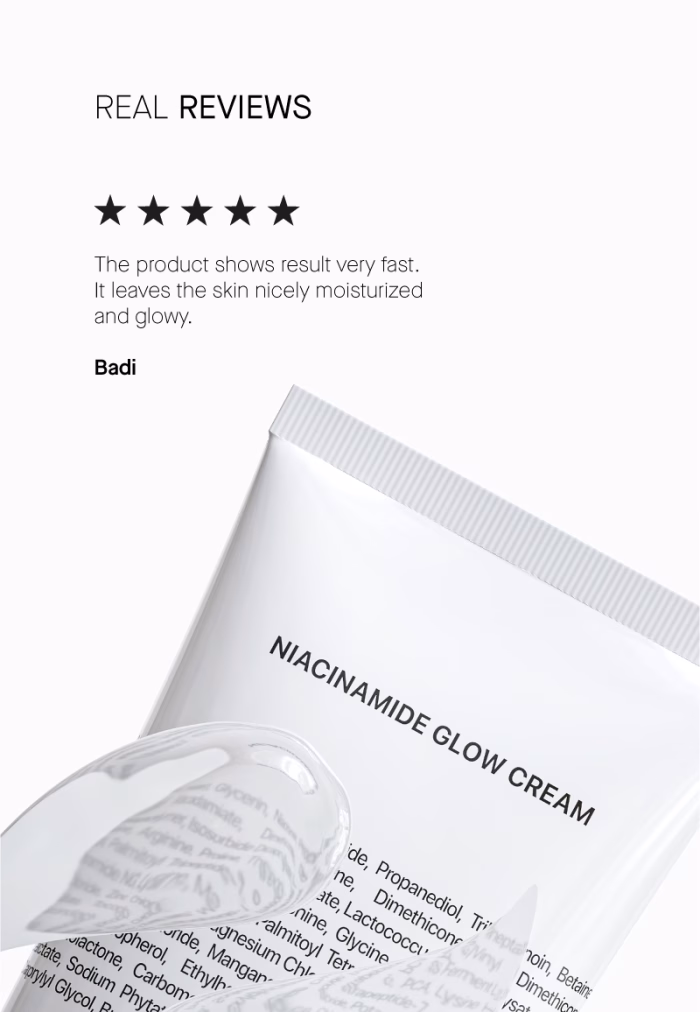 Освітлювальний крем-гель для обличчя Transparent-Lab Niacinamide Glow Cream 50 ml - Зображення 3