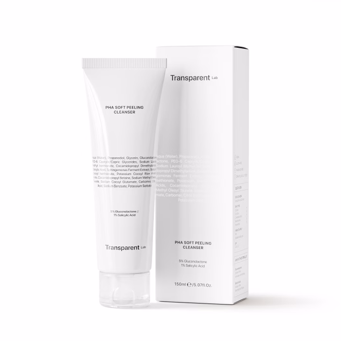 Очищуючий засіб для обличчя з ефектом пілінгу Transparent-Lab PHA Soft Peeling Cleanser 150 ml - Зображення 3