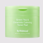 Заспокійливі охолоджуючі тонер-пади, 70 шт BY WISHTREND Green Tea & Ceramide Calming Toner Pad